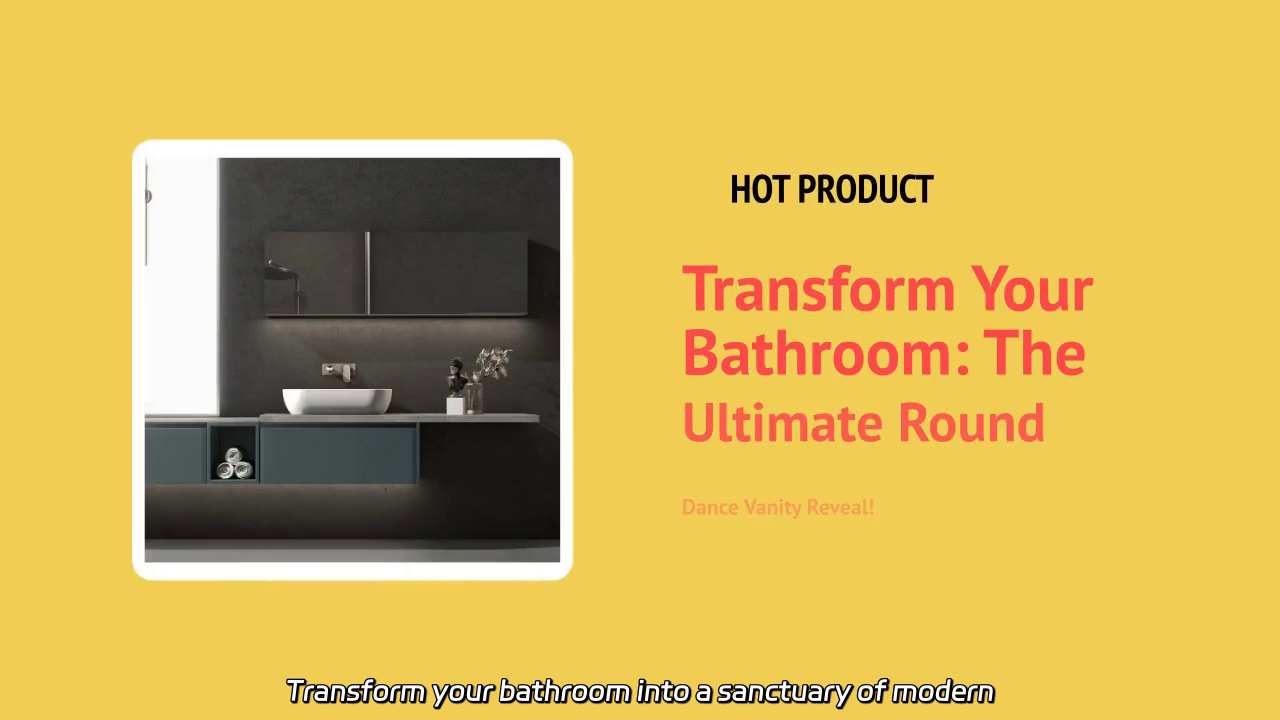 Transform Your Bathroom with the Fancy Round Dance Vanity: A Touch of Modern Luxury!