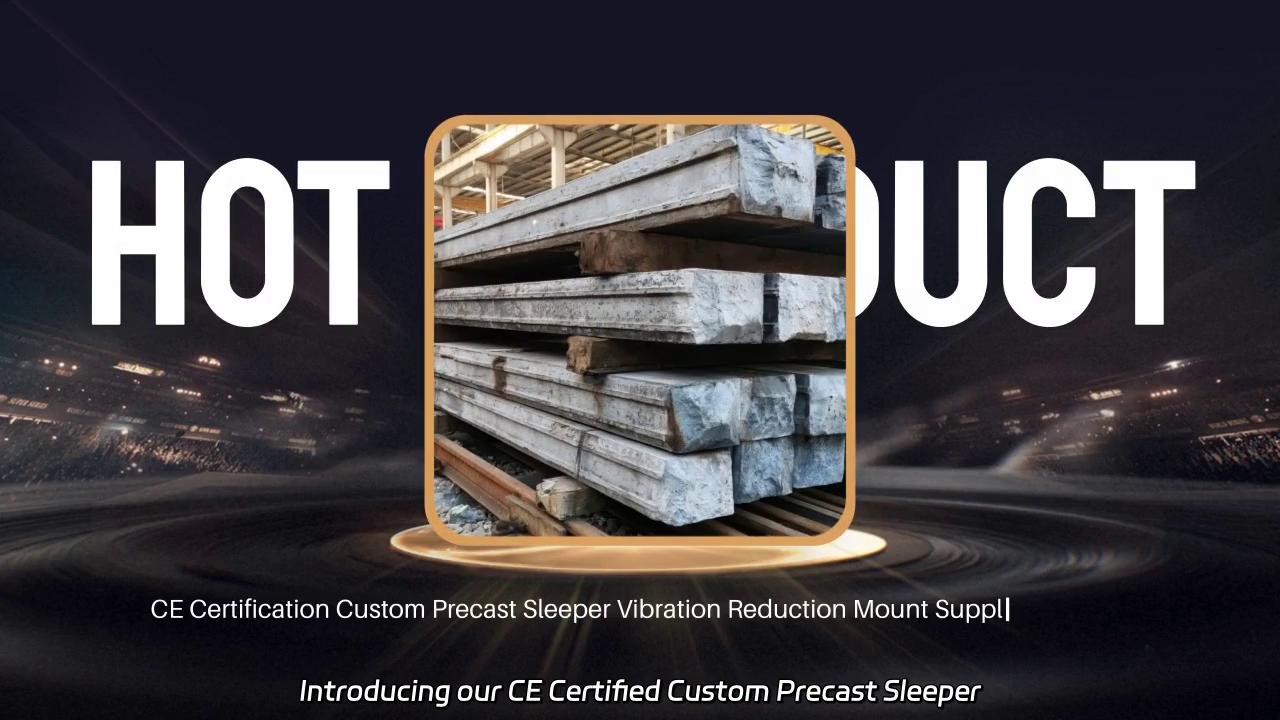 CE Certified Custom Precast Sleeper Vibration Reduction Mounts