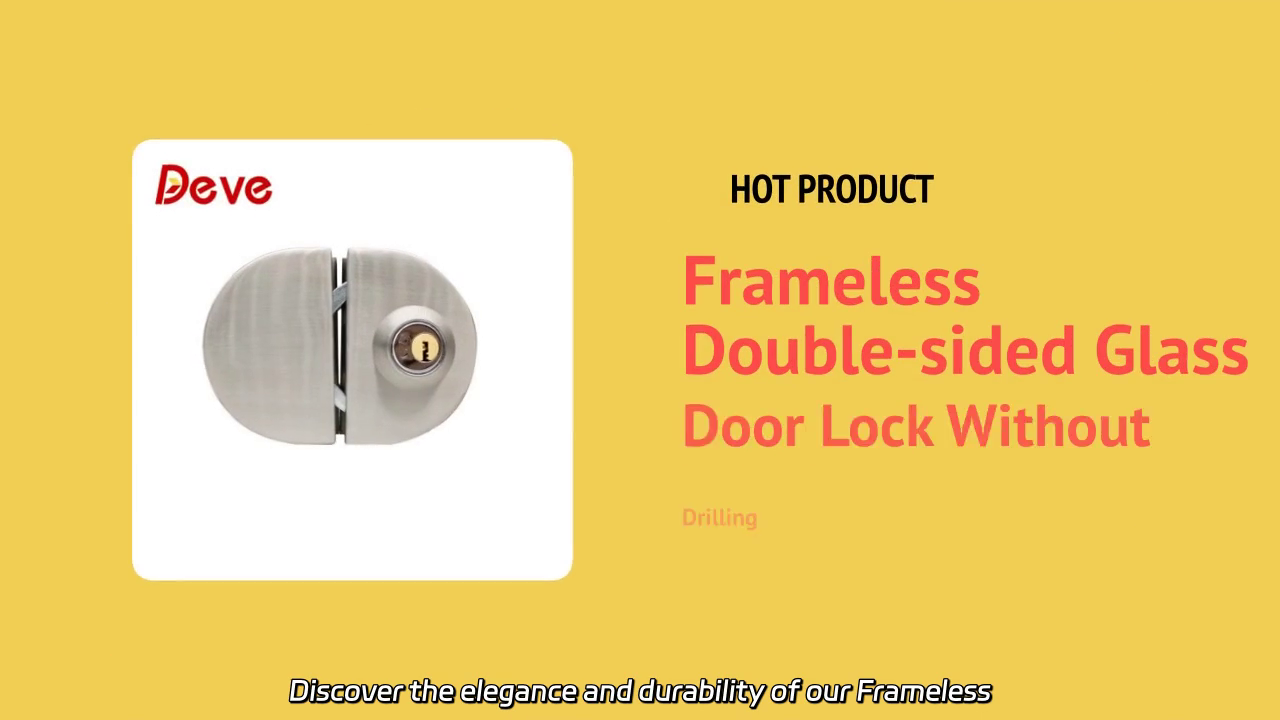Frameless Double-sided Glass Door Lock