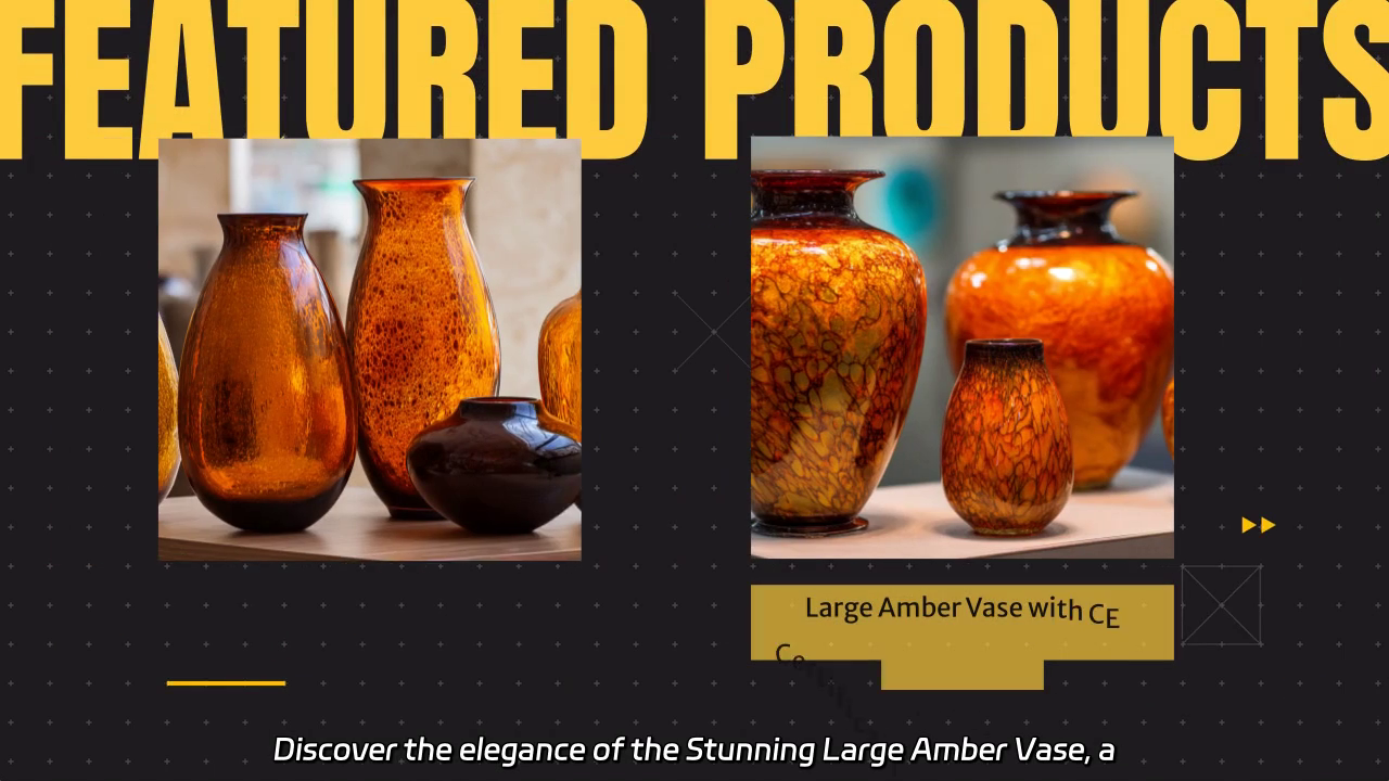 Stunning Large Amber Vase – CE Certified Quality