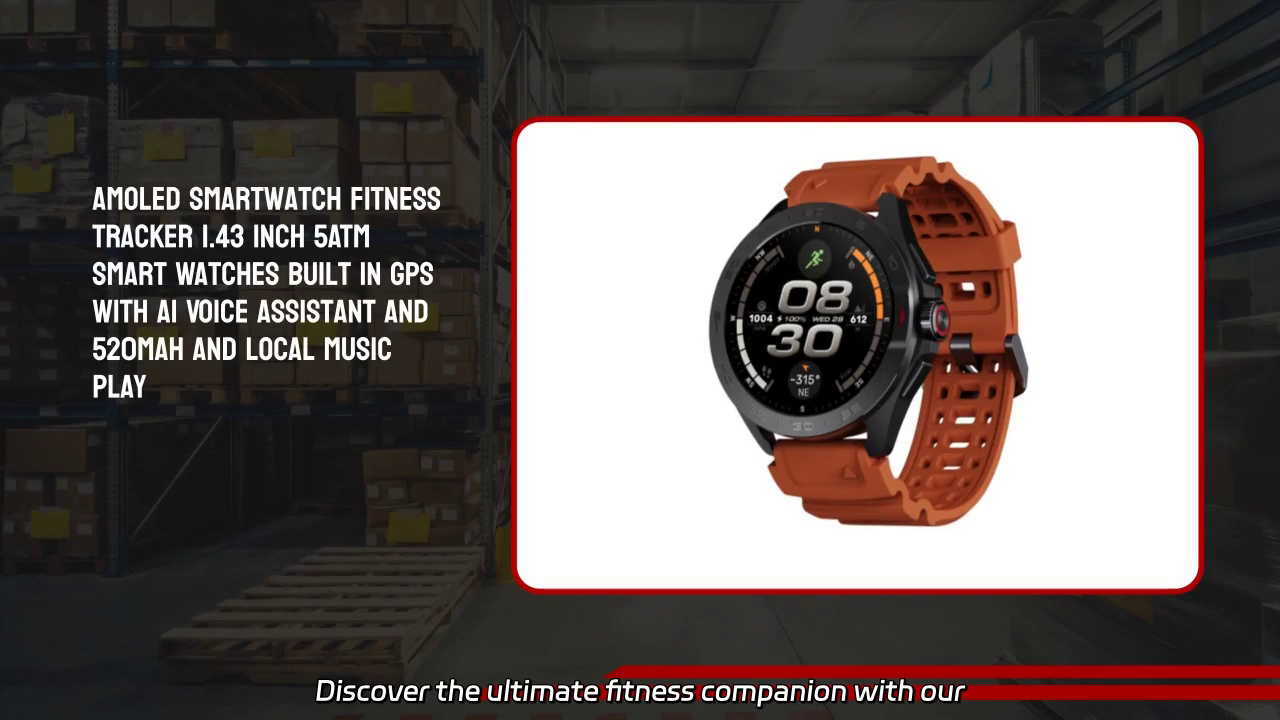 Ultimate AMOLED Smartwatch: Fitness Tracking