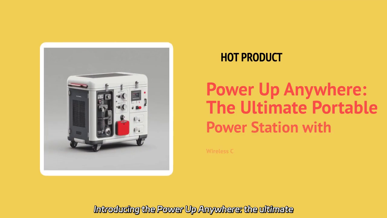 Power Up Anywhere: Ultimate Portable Power Station with Wireless Charging