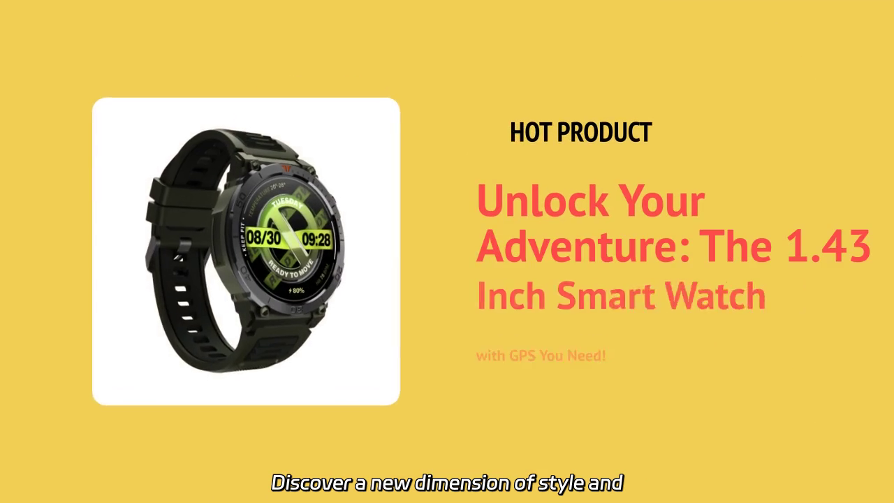 Unlock Your Adventure: 1.43 Inch AMOLED Smart Watch with GPS