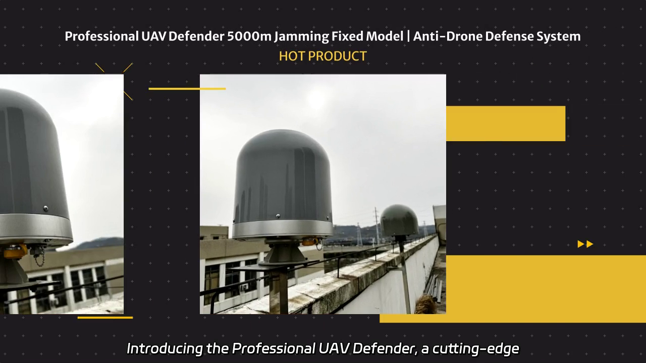 Professional UAV Defender: 5000m Jamming Fixed Anti-Drone Defense System