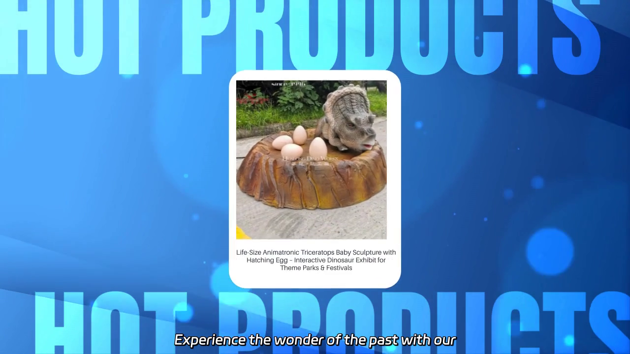 Interactive Life-Size Animatronic Triceratops Baby