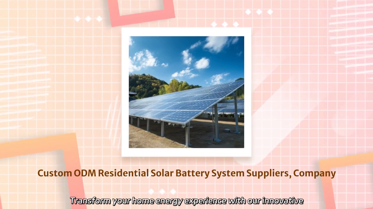 Revolutionize Your Home Energy: Custom ODM Residential Solar Battery Solutions