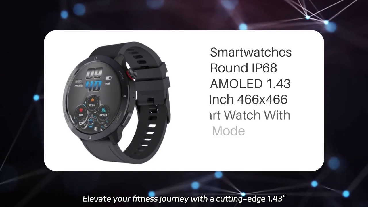 Ultimate Health and Fitness Tracking: Discover the 1.43" AMOLED Smartwatch with Multi-Sport Modes
