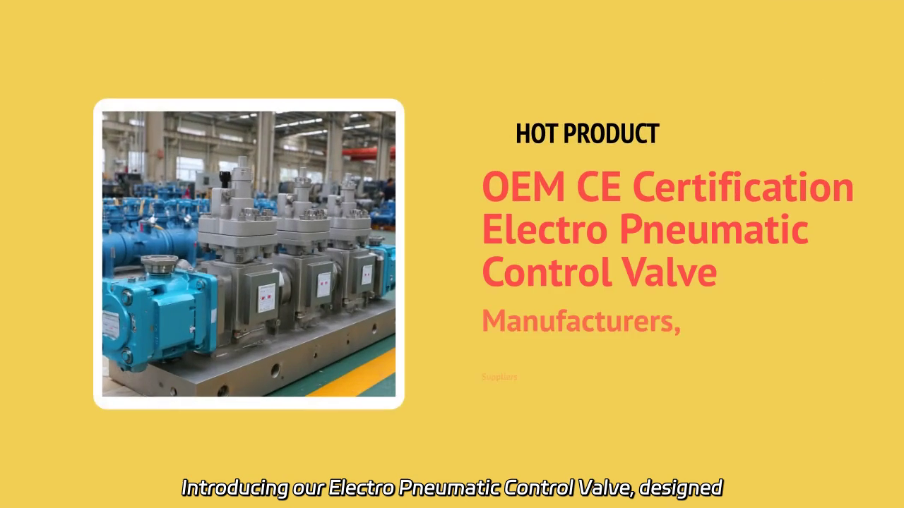 Electro Pneumatic Control Valve: OEM CE Certified Solutions for Precision Control