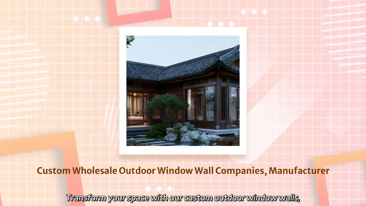 Custom Outdoor Window Walls for Wholesale Manufacturing