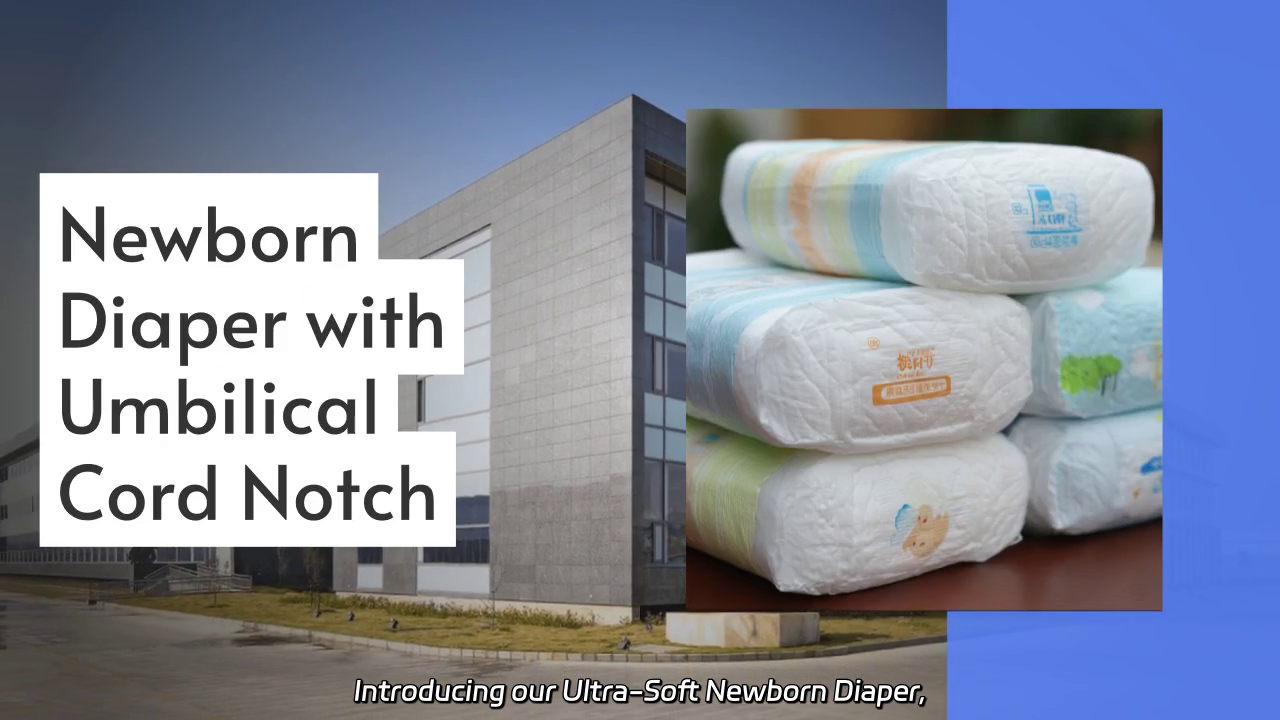 Ultra-Soft Newborn Diaper with Umbilical Cord Notch