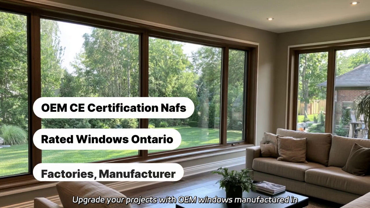 OEM CE-Certified NAFS-Rated Windows from Ontario Factory Manufacturer