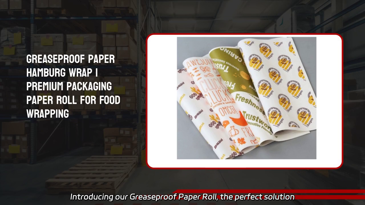 Greaseproof Paper Roll for Eco-Friendly Packaging