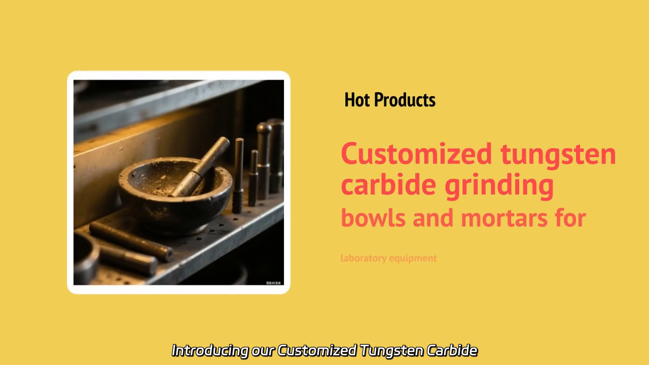 Customized Tungsten Carbide Grinding Bowls and Mortars for Efficient Sample Preparation