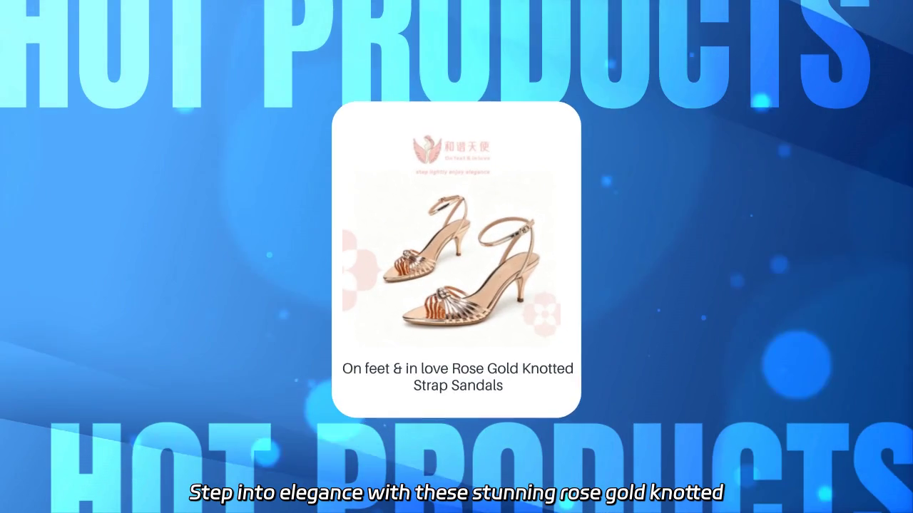 Elegant Rose Gold Knotted Strap Sandals for Every Occasion