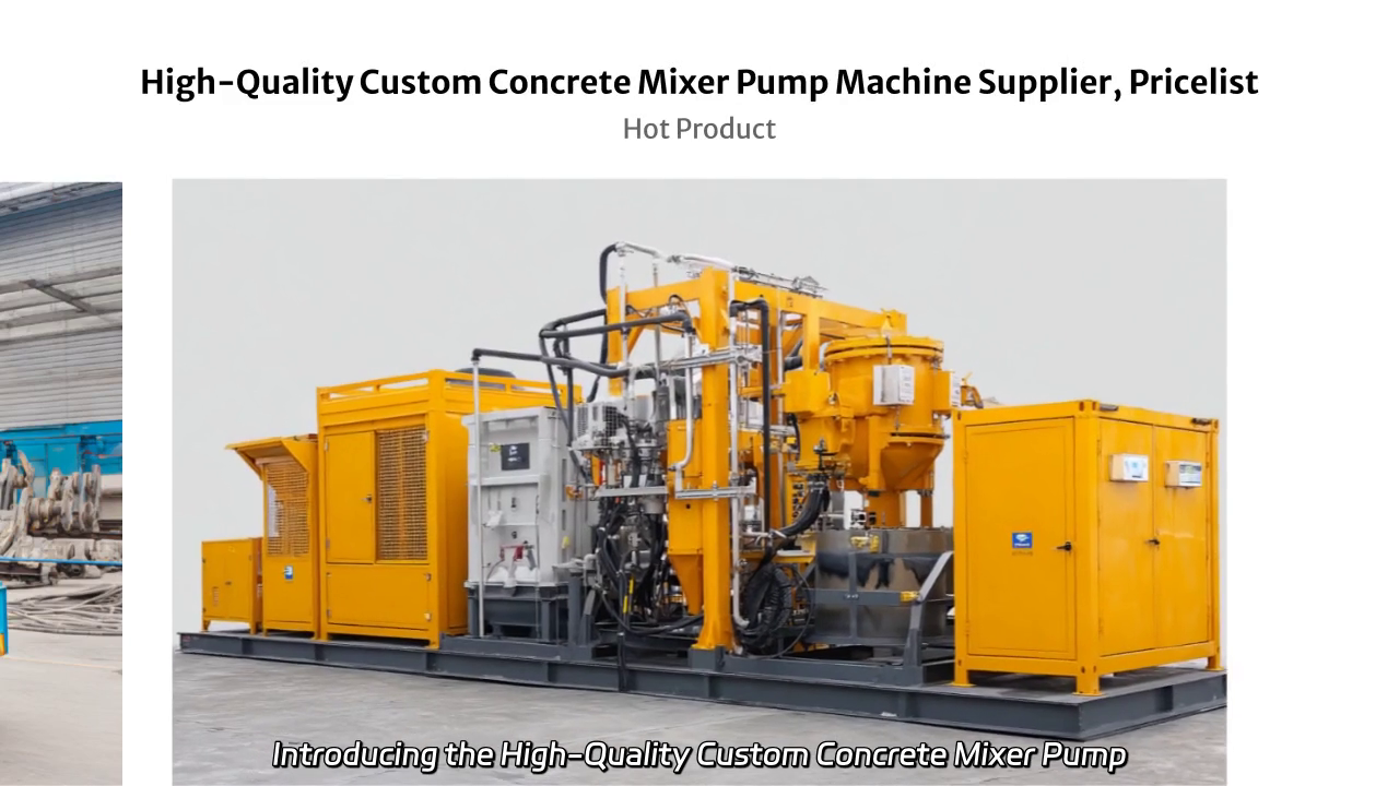 High-Quality Custom Concrete Mixer Pump Machine