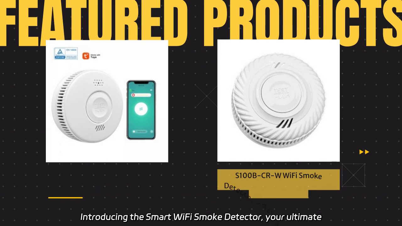Smart WiFi Smoke Detector - Real-Time Alerts & Quick Installation