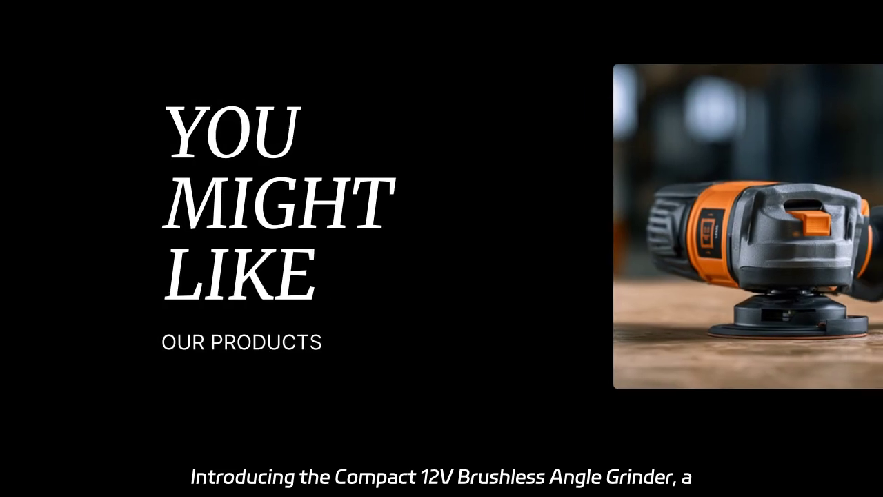 Compact 12V Brushless Angle Grinder