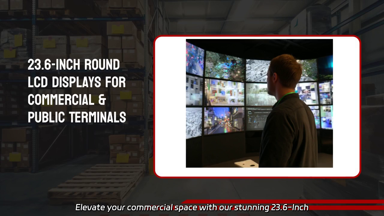 23.6-Inch Round LCD Displays: Elevate Your Commercial Space