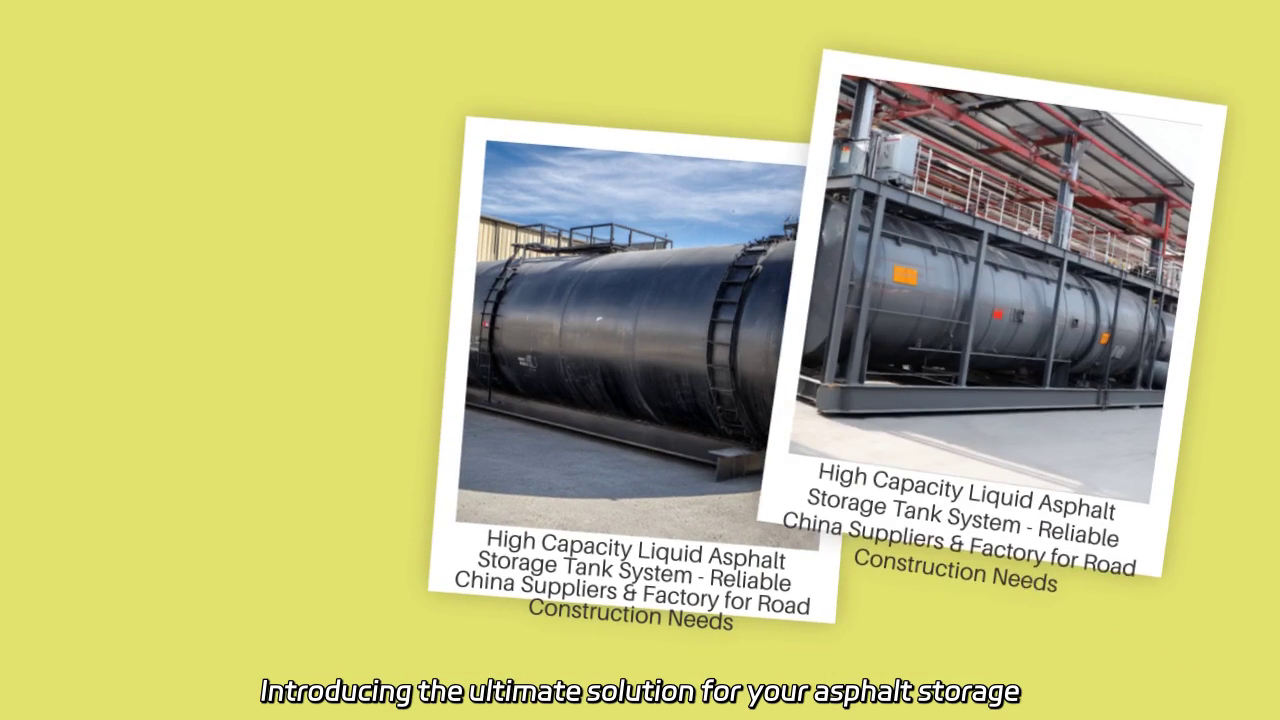 High Capacity Liquid Asphalt Storage Tank System