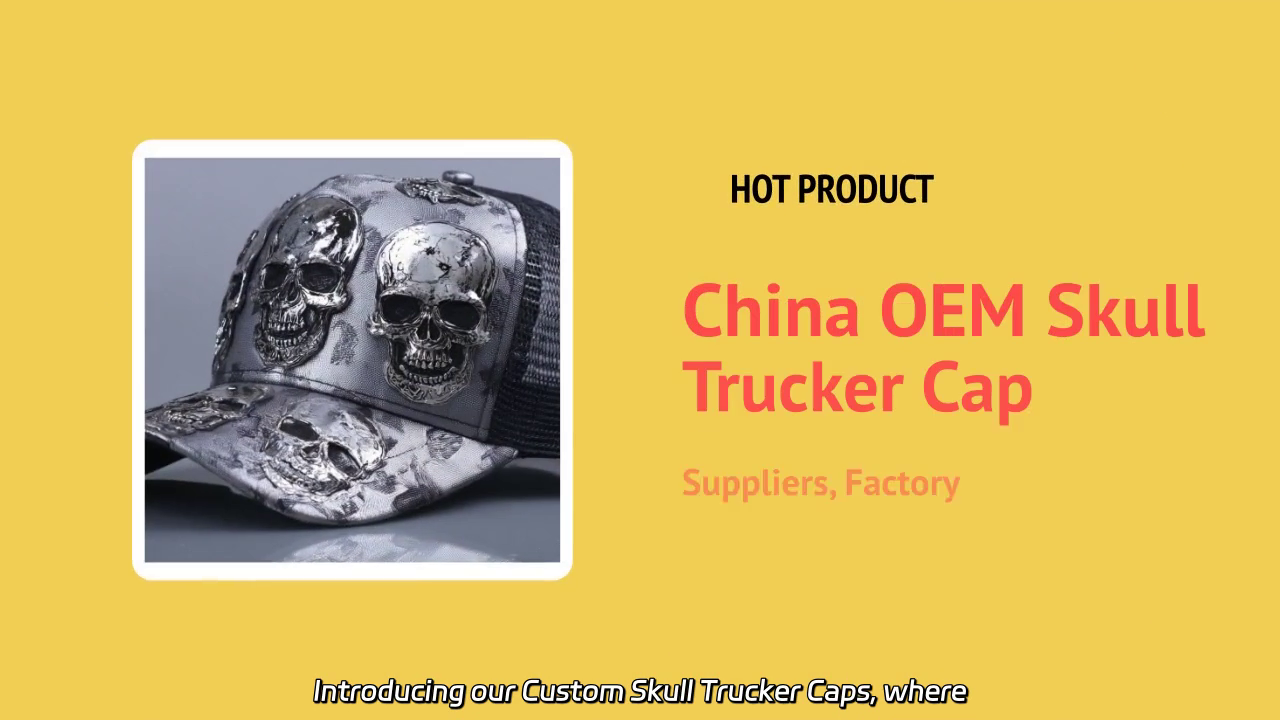 Custom Skull Trucker Caps