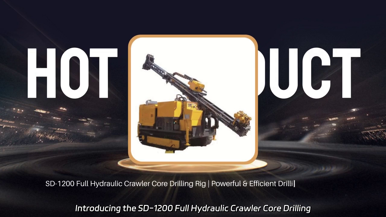 SD-1200 Full Hydraulic Crawler Core Drilling Rig - Advanced Technology for Diamond and Carbide Bit Drilling