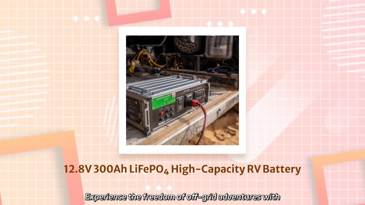 High-Capacity 12.8V 300Ah LiFePO₄ RV Battery for Off-Grid Adventures