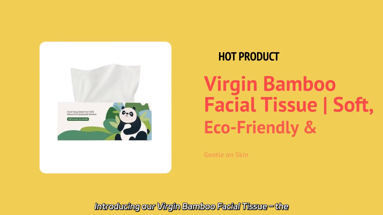 Virgin Bamboo Facial Tissue - Eco-Friendly