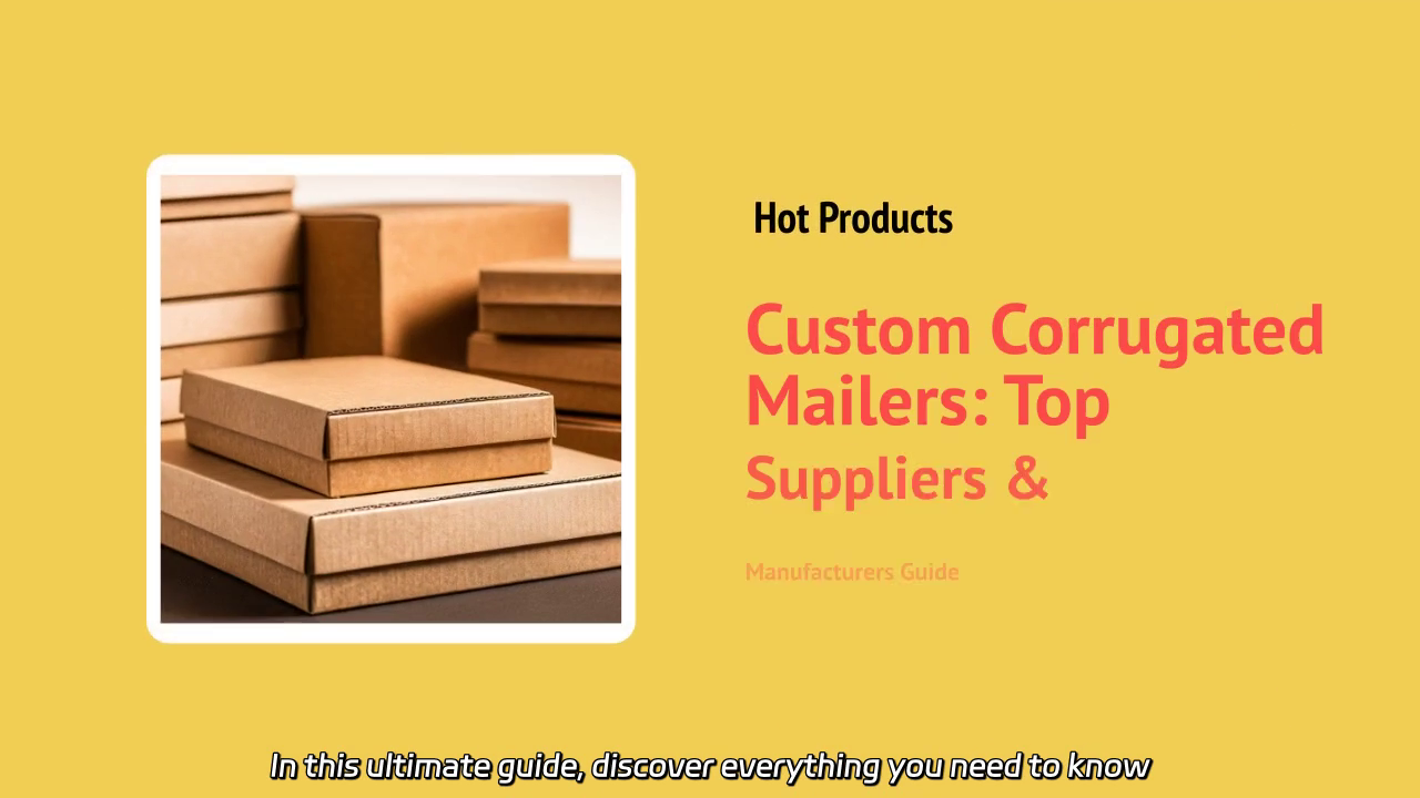 Custom Corrugated Mailers: Your Ultimate Guide to Top Suppliers and Manufacturers