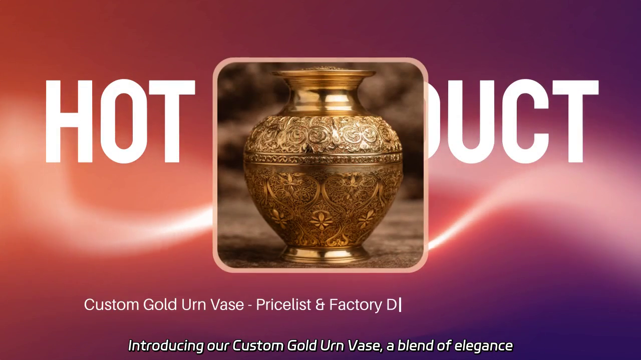 Custom Gold Urn Vase - Elegant Designs & Affordable Prices