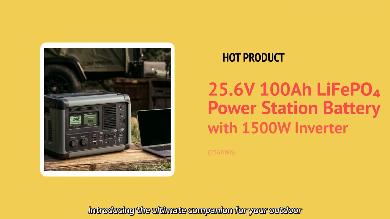 Go Anywhere with the 25.6V 100Ah LiFePO₄ Power Station Battery
