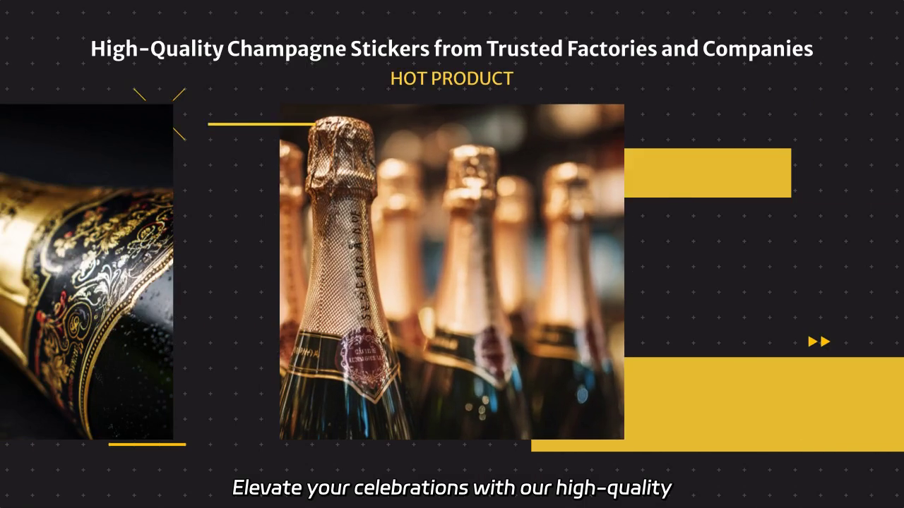 High-Quality Champagne Stickers - Trusted Craftsmanship and Design