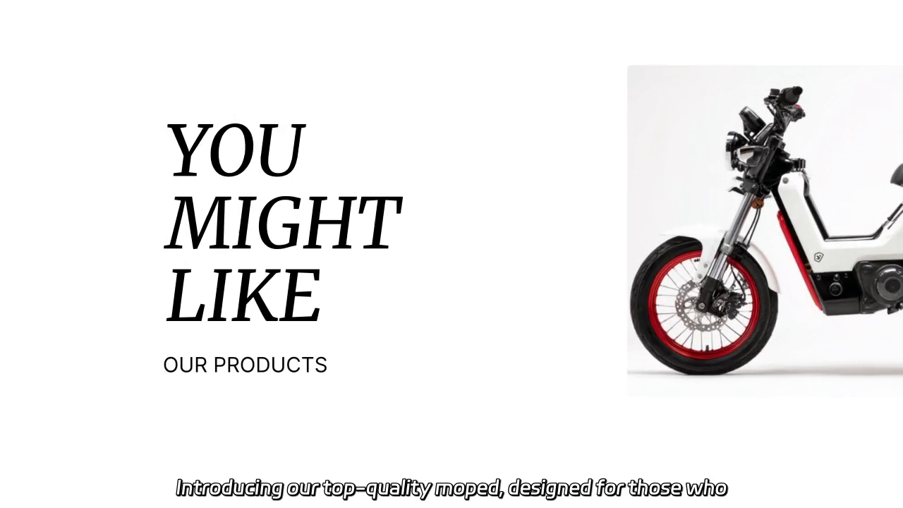 Top Quality Moped with Competitive Prices